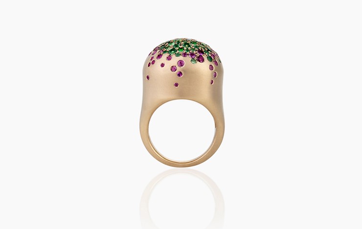 MY MUSE COCOON BOUGAINVILLEA ROUND SMALL RING